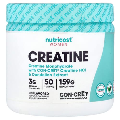 Nutricost, Women, Creatine, Unflavored, 5.7 oz (159 g)