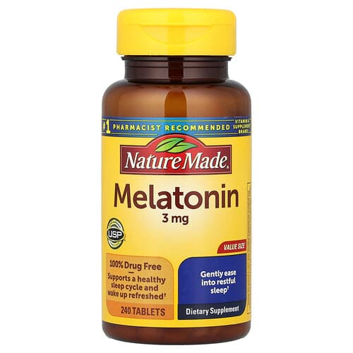Nature Made, Melatonin, 3 mg, 240 Tablets