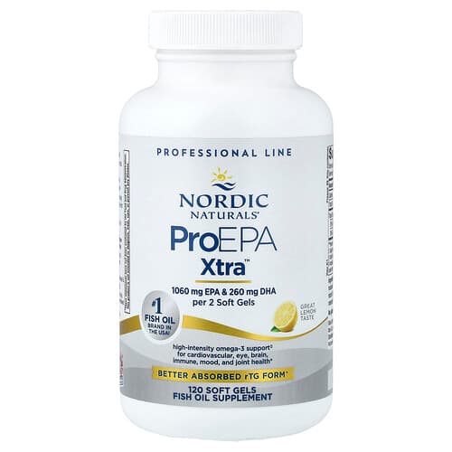 Nordic Naturals, ProEPA Xtra™, Lemon, 120 Soft Gels