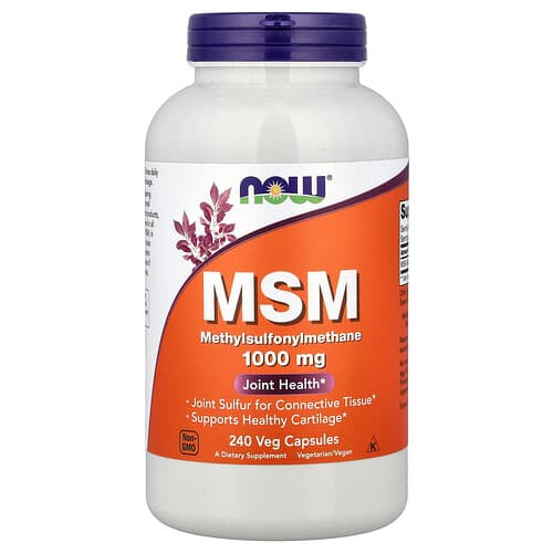 NOW Foods, MSM, 1,000 mg, 240 Veg Capsules