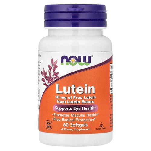 NOW Foods, Lutein, 10 mg, 60 Softgels