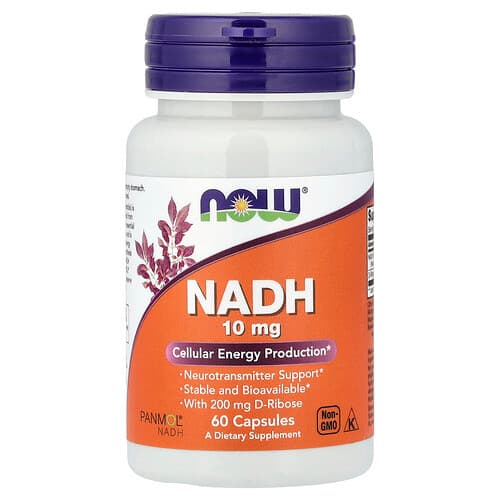 NOW Foods, NADH, 10 mg, 60 Capsules