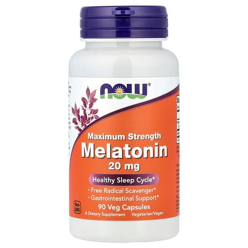 NOW Foods, Melatonin, 20 mg, 90 Veg Capsules