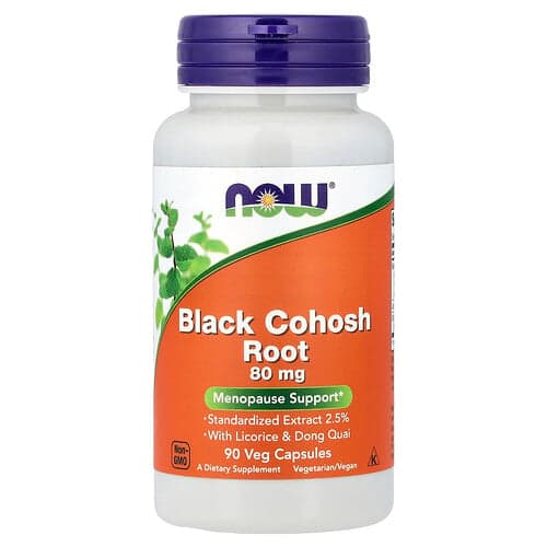 NOW Foods, Black Cohosh Root, 90 Veg Capsules