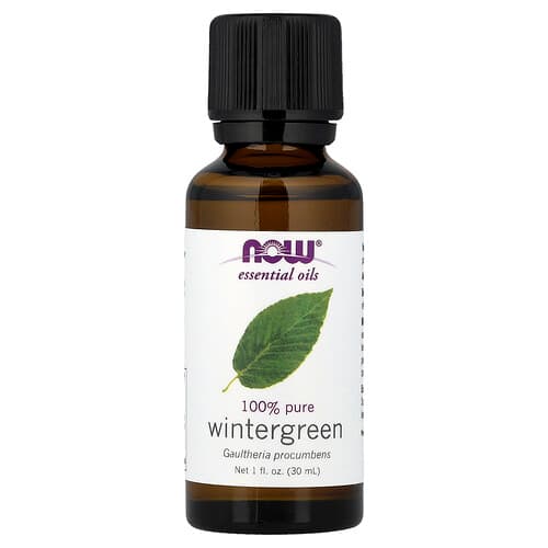 NOW Foods, Essential Oils, 100% Pure Wintergreen, 1 fl oz (30 ml)