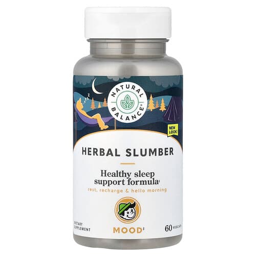 Natural Balance, Herbal Slumber, Healthy Sleep Support Formula, 60 VegCaps