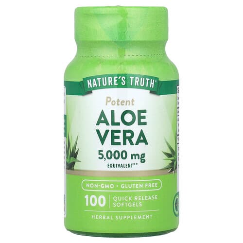 Nature's Truth, Aloe Vera, 5,000 mg, 100 Quick Release Softgels