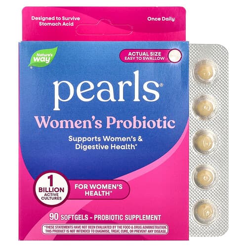 Nature's Way, Pearls® Women's Probiotic, 90 Softgels