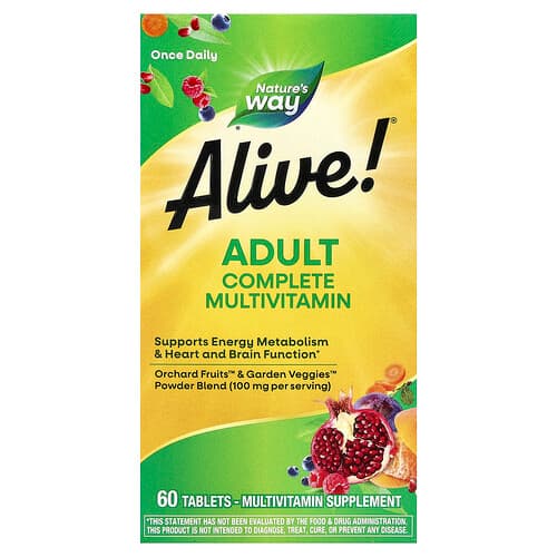Nature's Way, Alive!® Adult Complete Multivitamin, 60 Tablets