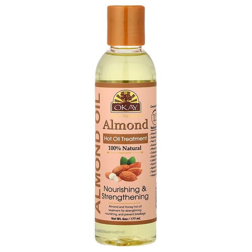 Okay Pure Naturals, Almond Hot Oil Treatment, 6 oz (177 ml)