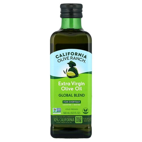 California Olive Ranch, Global Blend, Extra Virgin Olive Oil, For Everyday, 16.9 fl oz (500 ml)