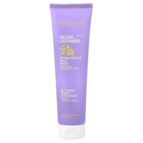 Pacifica, Vegan Ceramide, Extra Gentle Face Wash, Fragrance Free, 5 fl oz (148 ml)
