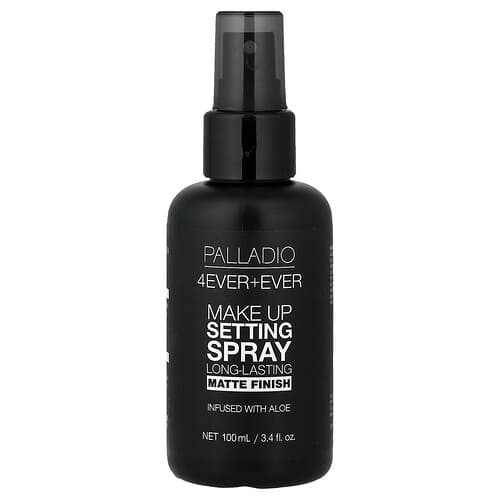 Palladio, 4Ever + Ever, Makeup Setting Spray, Long-Lasting Matte Finish, 3.4 fl oz (100 ml)