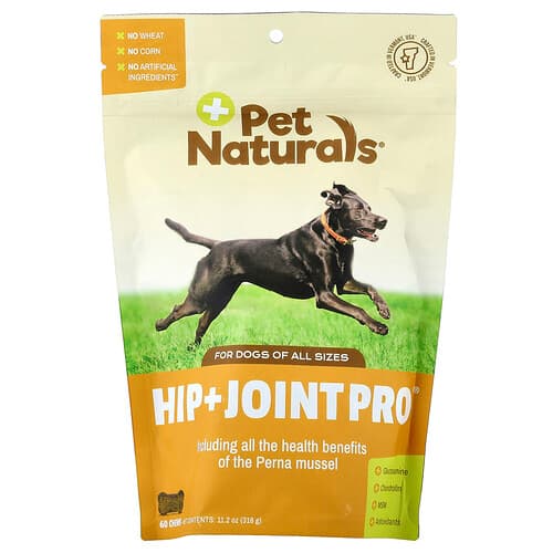 Pet Naturals, Hip + Joint Pro®, For Dogs, All Sizes, 60 Chews, 11.2 oz (318 g)