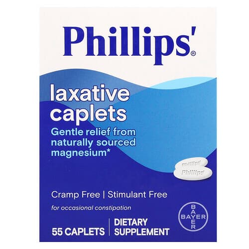 Phillip's, Laxative Caplets, 55 Caplets (500 mg per Caplet)