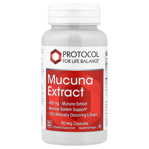 Protocol for Life Balance, Mucuna Extract, 400 mg, 90 Veg Capsules