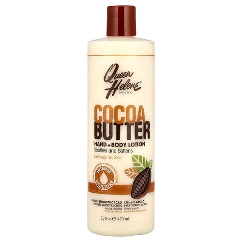 Queen Helene, Hand and Body Lotion, Cocoa Butter, Extremely Dry Skin, 16 fl oz (473 ml)