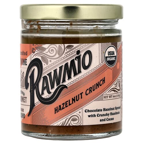 Rawmio, Chocolate Hazelnut Spread, Hazelnut Crunch , 6 oz (170 g)