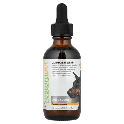 RestoraPet, Ultimate Wellness, For Dogs and Cats, Unflavored, 2 fl oz (60 ml)
