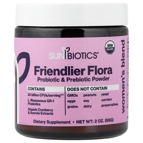 Sunbiotics, Friendlier Flora, Women's Blend, Probiotic & Prebiotic Powder, 2 oz (56 g)