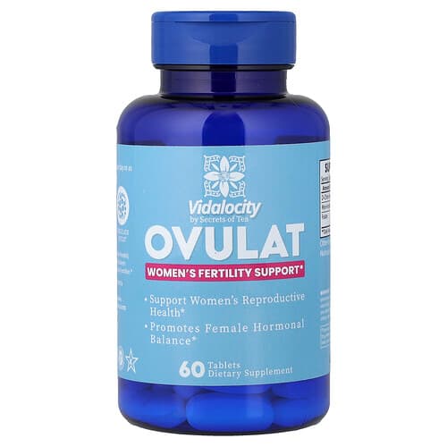 Secrets of Tea, Vidalocity, Ovulat, Women's Fertility Support, 60 Tablets