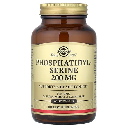 Solgar, Phosphatidylserine, 200 mg, 60 Softgels