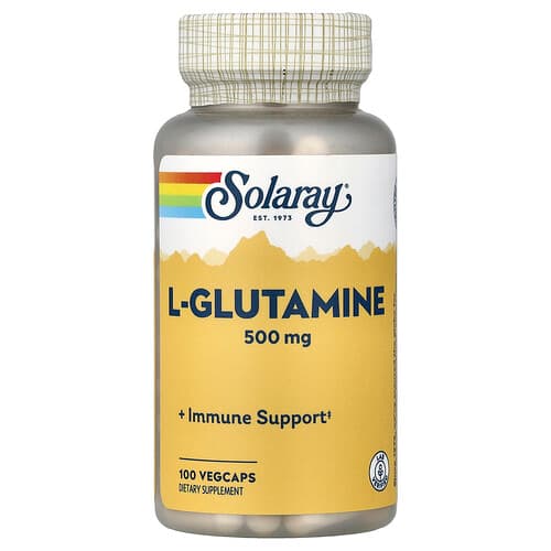 Solaray, L-Glutamine, 500 mg, 100 VegCaps