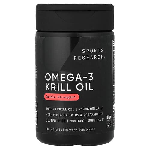 Sports Research, Omega-3 Krill Oil, 30 Softgels
