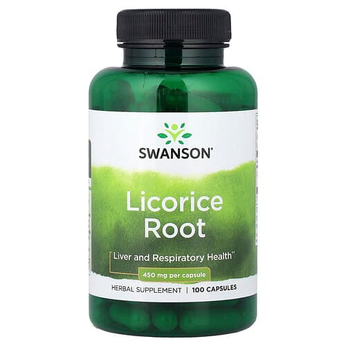 Swanson Vitamins, Licorice Root, 450 mg, 100 Capsules