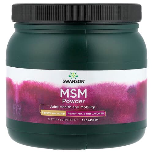 Swanson Vitamins, MSM Powder, Ready-Mix & Unflavored, 1 lb (454 g)
