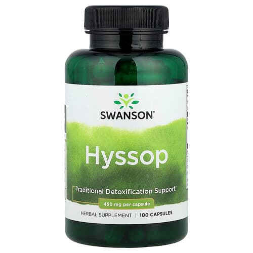 Swanson Vitamins, Hyssop , 450 mg, 100 Capsules