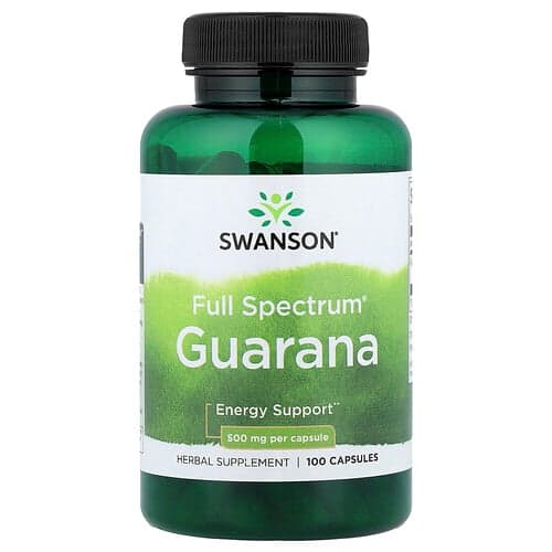 Swanson Vitamins, Full Spectrum® Guarana, 500 mg, 100 Capsules