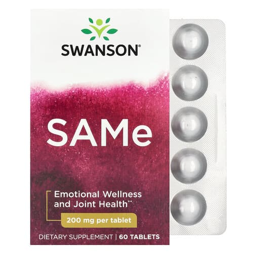 Swanson Vitamins, SAMe, 60 Tablets (200 mg per Tablet)