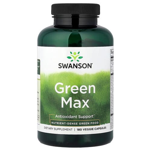 Swanson Vitamins, Green Max, 180 Veggie Capsules