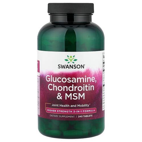 Swanson Vitamins, Glucosamine, Chondroitin & MSM, 240 Tablets