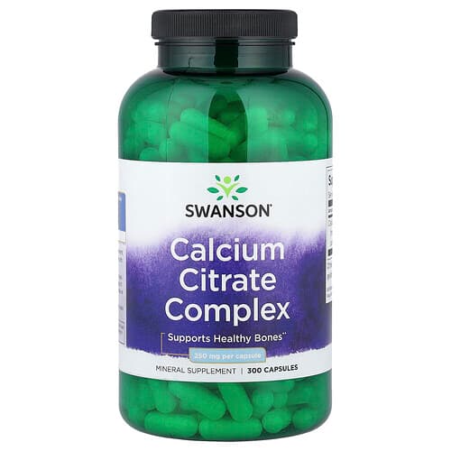 Swanson Vitamins, Calcium Citrate Complex, 250 mg, 300 Capsules