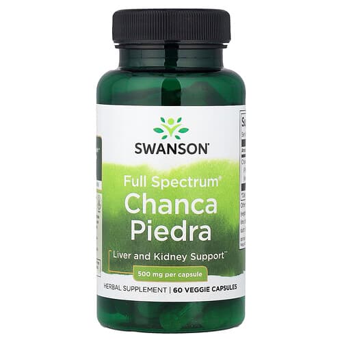 Swanson Vitamins, Full Spectrum® Chanca Piedra, 500 mg, 60 Veggie Capsules
