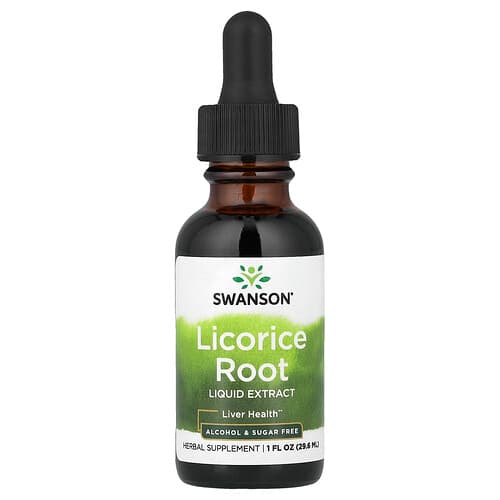 Swanson Vitamins, Licorice Root Liquid Extract, 1 fl oz (29.6 ml)