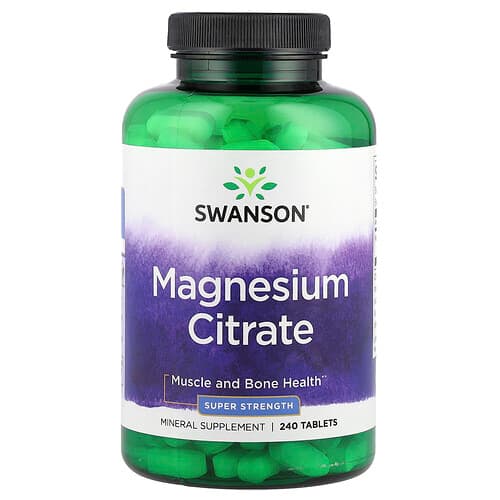 Swanson Vitamins, Magnesium Citrate, 240 Tablets (112.5 mg per Tablet)