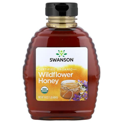 Swanson Vitamins, Certified Organic Wildflower Honey, 16 oz (454 g)