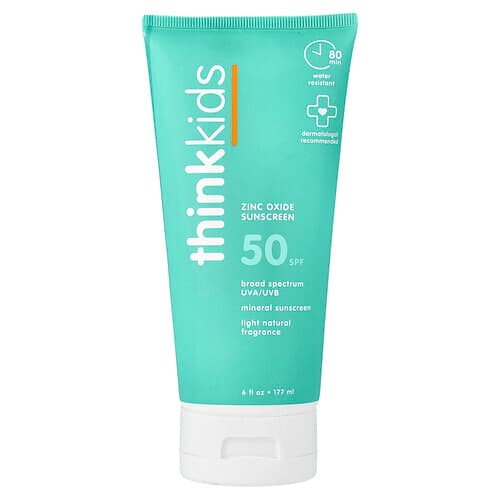 think, Thinkkids®, Zinc Oxide Sunscreen, SPF 50, 6 fl oz (177 ml)