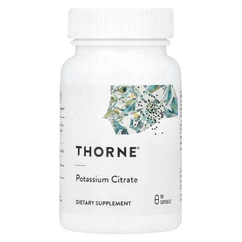 Thorne, Potassium Citrate, 90 Capsules (99 mg per Capsule)