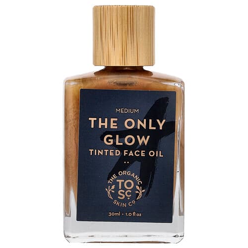 The Organic Skin Co., The Only Glow, Tinted Face Oil, For All Skin Types, Medium, 1 fl oz (30 ml)