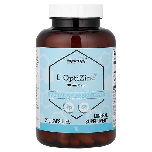 Vitacost, Synergy®, L-OptiZinc®, 30 mg, 200 Capsules