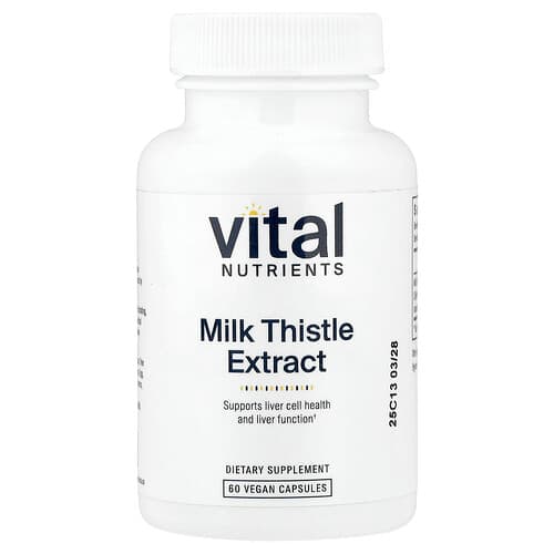Vital Nutrients, Milk Thistle Extract, 60 Vegan Capsules (250 mg per Capsule)