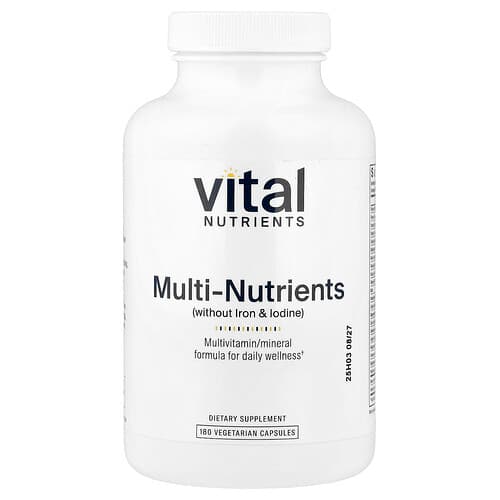 Vital Nutrients, Multi-Nutrients, 180 Vegetarian Capsules