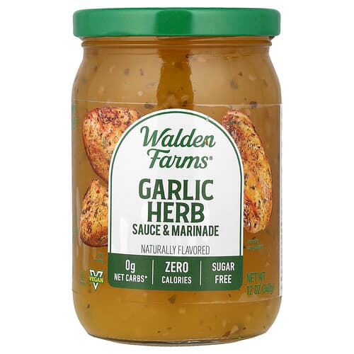 Walden Farms, Garlic Herb Sauce & Marinade, 12 oz (340 g)