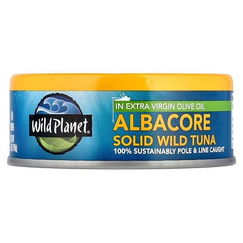 Wild Planet, Albacore Solid Wild Tuna In Extra Virgin Olive Oil, 5 oz (140 g)