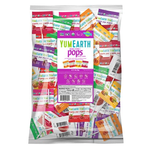 YumEarth, Organic Pops, Vitamin C, Assorted , 3.5 lbs (1,588 g)