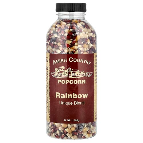 Amish Country Popcorn, Unique Blend, Rainbow, 14 oz (396 g)